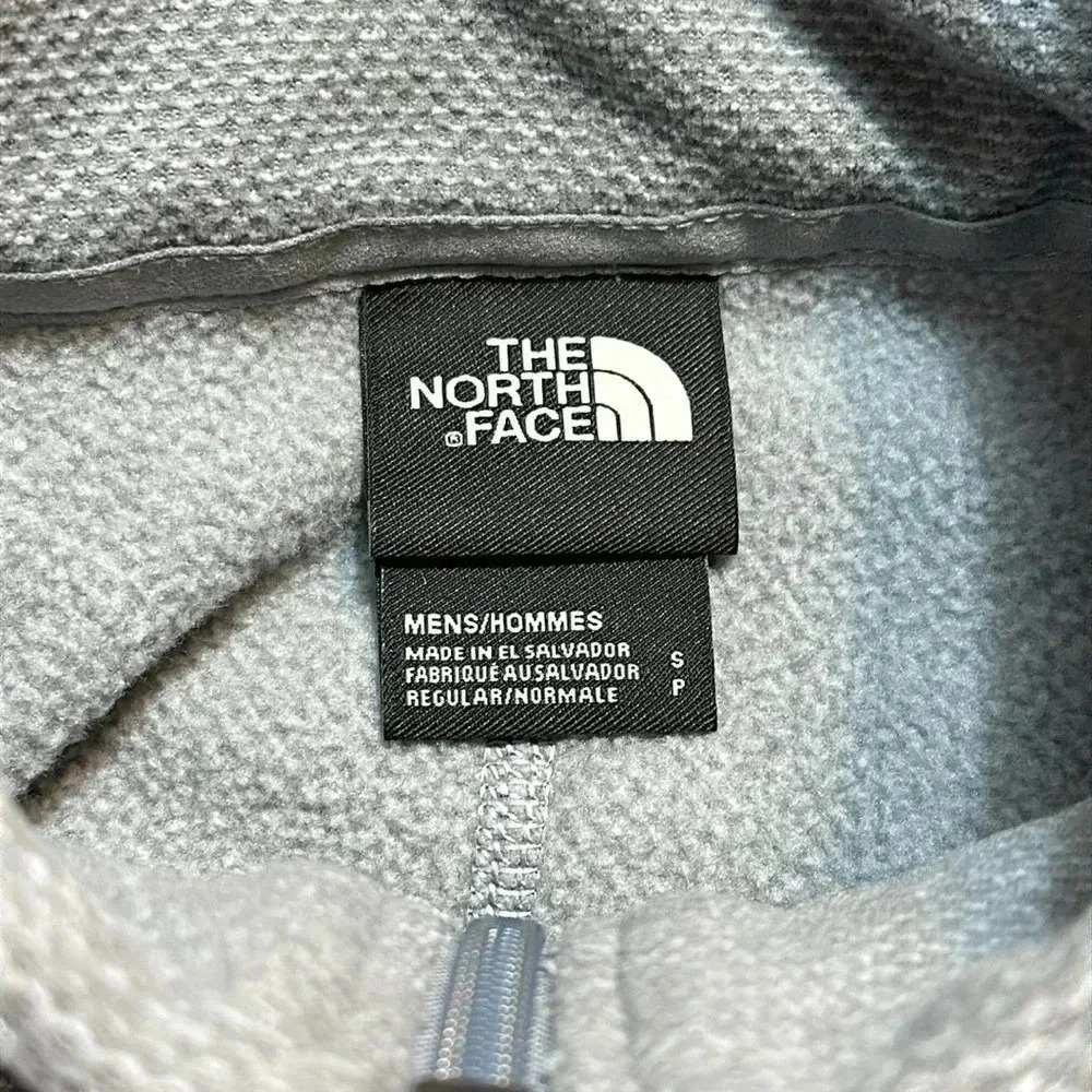 NWT The North Face Men Txtrd Cap Rock Mid Gray Pullover Quarter Zip SIZE SM - Picture 7 of 8